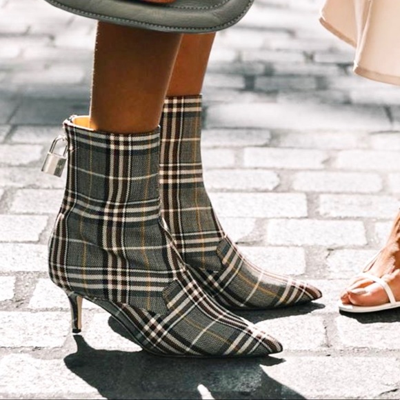 Monse Shoes - 🖤 MONSE PLAID BOOTS WITH ZIPPER LOCK 38.5 🖤